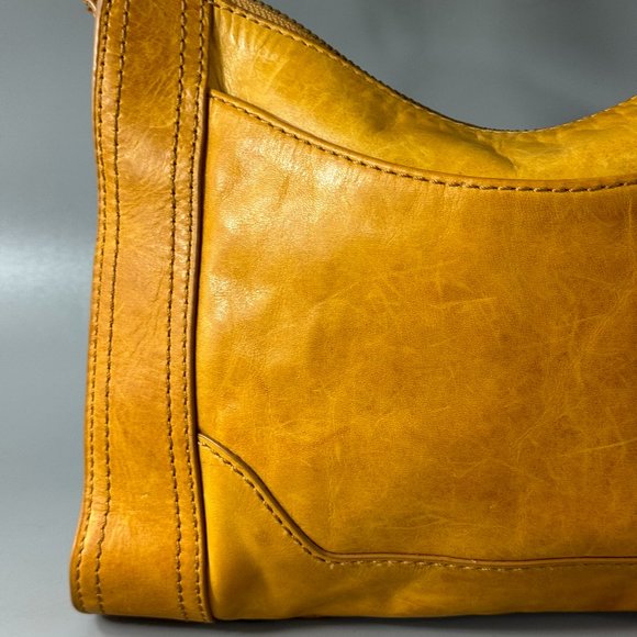 FRYE Women's Melissa Zip Crossbody Bag, Mustard - Picture 6 of 16